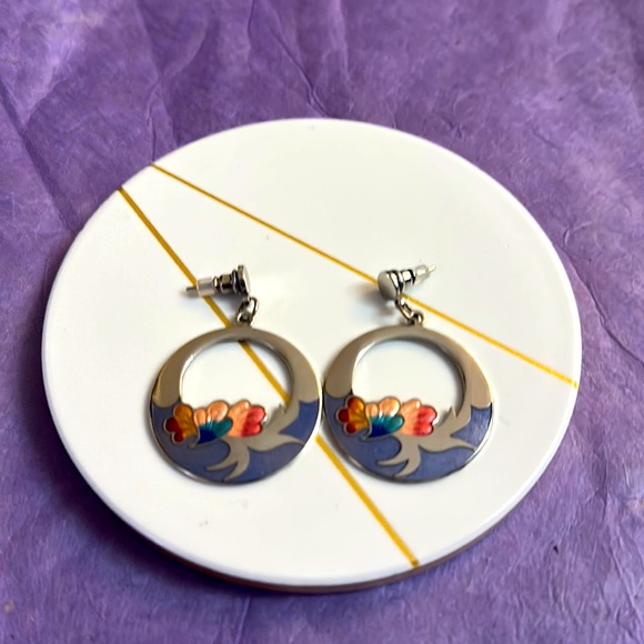 Jewelry - Earrings with flowered design. 3 for $20